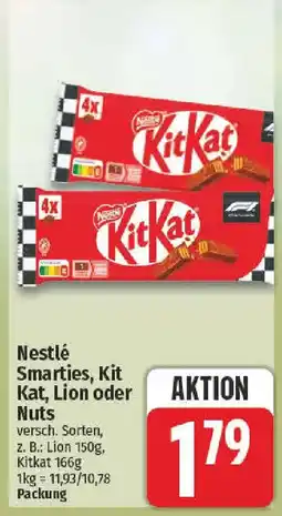 nah & gut Nestlé Smarties, Kit Kat, Lion oder Nuts Angebot