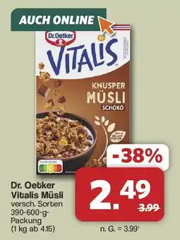 Famila Nord West Dr. Oetker Vitalis Müsli Angebot