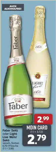 Famila Nord West Faber Sekt oder Light Live Wein/ Sekt Angebot