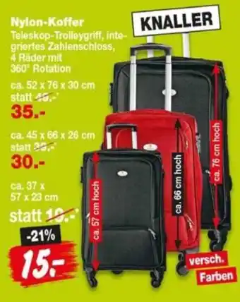 Repo Markt Nylon-Koffer Angebot