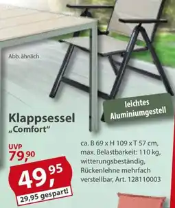 Sonderpreis Baumarkt Klappsessel ,,Comfort" Angebot