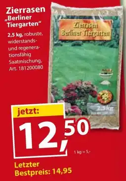 Sonderpreis Baumarkt Zierrasen ,,Berliner Tiergarten" Angebot