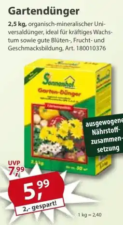 Sonderpreis Baumarkt Sonnenhof Gartendünger Angebot