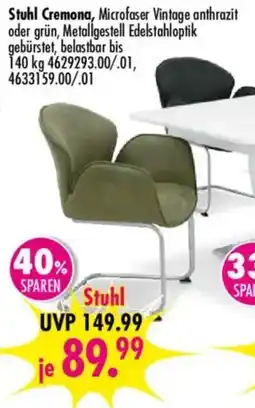 Möbel Boss Stuhl Cremona Angebot
