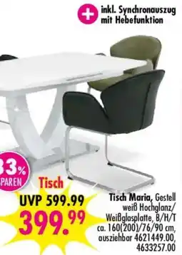 Möbel Boss Tisch Maria Angebot