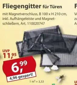 Sonderpreis Baumarkt Fliegengitter für Türen Angebot