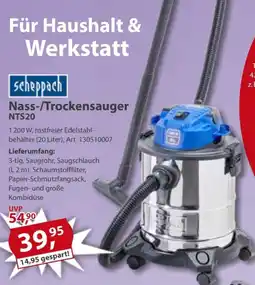 Sonderpreis Baumarkt Scheppach Nass-/Trockensauger NTS20 Angebot