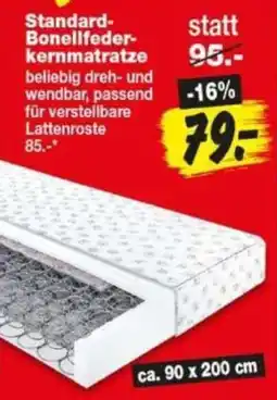 Repo Markt Standard Bonellfederkernmatratze Angebot