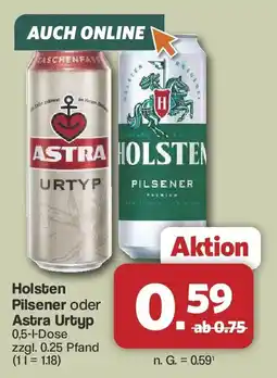 Famila Nord West Holsten Pilsener oder Astra Urtyp Angebot
