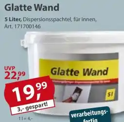 Sonderpreis Baumarkt Glatte Wand Angebot