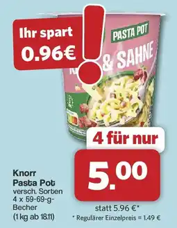 Famila Nord West Knorr Pasta Pot Angebot