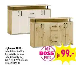 Möbel Boss Highboard Drift Angebot