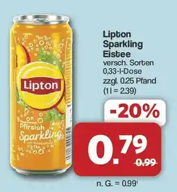Famila Nord West Lipton Sparkling Eistee Angebot