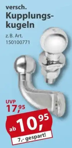 Sonderpreis Baumarkt versch. Kupplungskugeln Angebot