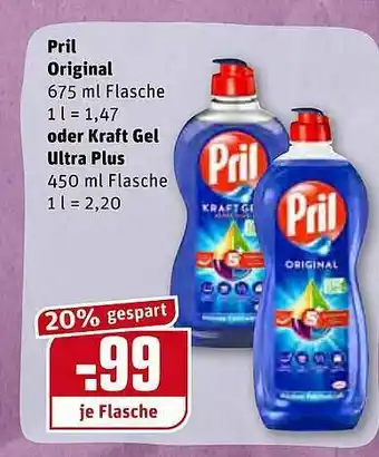 REWE Kaufpark Pril Original Oder Kraft Gel Ultra Plus Angebot