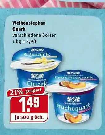 REWE Kaufpark Weihenstephan Quark Angebot