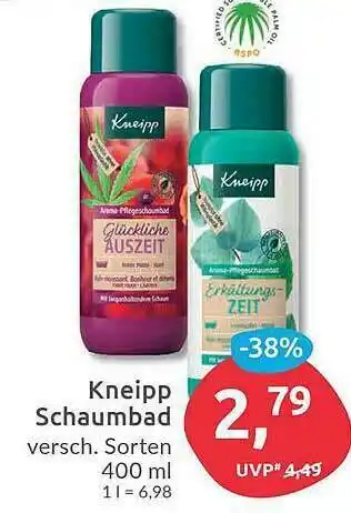 Budni Kneipp Schaumbad Angebot