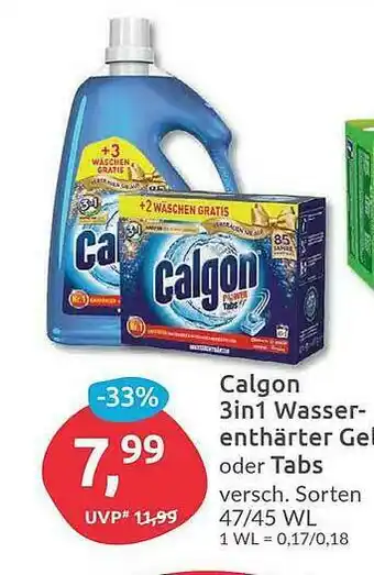 Budni Calgon 3in1 Wasserenthärter Gel Oder Tabls Angebot