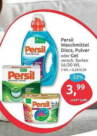 Budni Persil Waschmittel Discs, Pulver Oder Gel Angebot