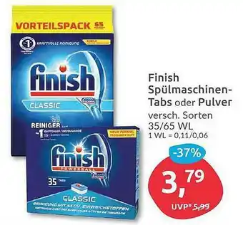 Budni Finish Spülmaschinen-tabs Oder Pulver Angebot