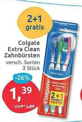 Budni Colgate Extra Clean Zahnbürsten Angebot