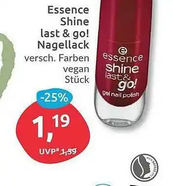 Budni Essence Shine Last & Go! Nagellack Angebot