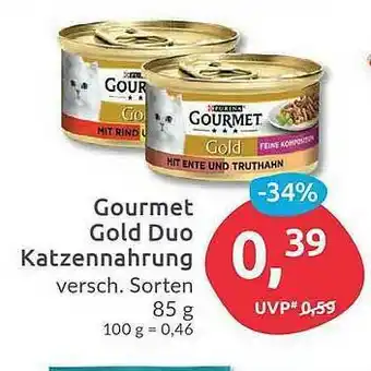 Budni Gourmet Gold Duo Katzennahrung Angebot