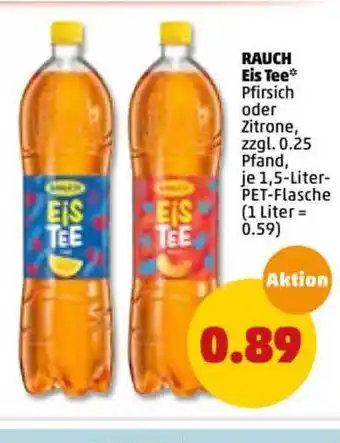 PENNY Rauch Eis Tee 1,5L Angebot