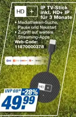 Expert HD + IP TV-Stick inkl. HD+ IP für 3 Monate Angebot