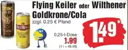 Edeka Flying Keiler oder Wilthener Goldkrone/Cola Angebot
