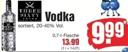 Edeka THREE SIXTY Vodka Angebot