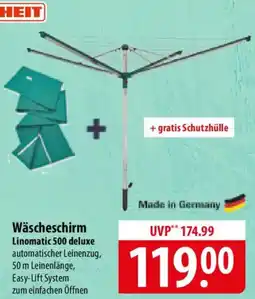 Famila Nord Ost LEIFHEIT Wäscheschirm Linomatic 500 deluxe Angebot