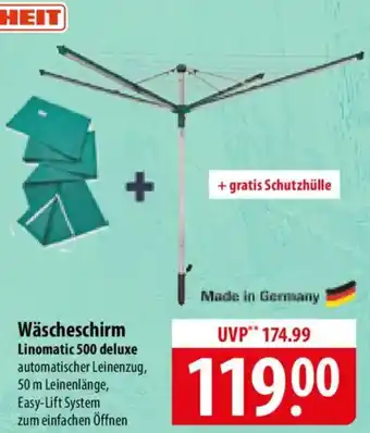 Famila Nord Ost LEIFHEIT Wäscheschirm Linomatic 500 deluxe Angebot