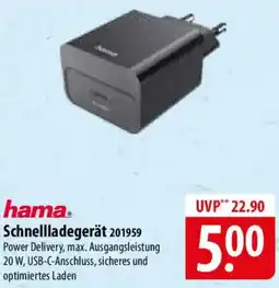 Famila Nord Ost hama Schnellladegerät 201959 Angebot