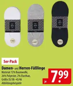 Famila Nord Ost Damen- und Herren-Füßlinge Angebot