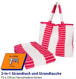 Action 2-in-1 Strandtuch und Strandtasche Angebot