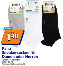 Action Pairz Sneakersocken für Damen oder Herren Angebot