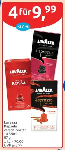 Budni Lavazza kapseln Angebot