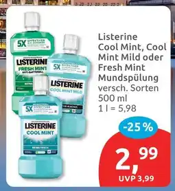 Budni Listerine cool mint Angebot