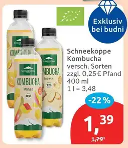 Budni Schneekoppe kombucha Angebot
