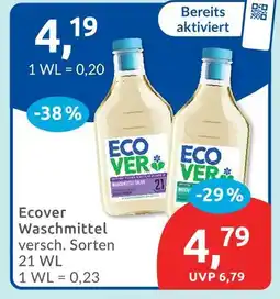 Budni Ecover waschmittel Angebot