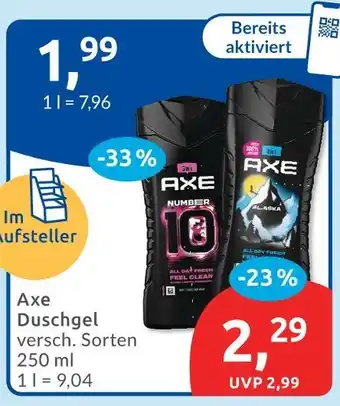 Budni Axe duschgel Angebot
