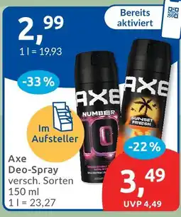Budni Axe deo-spray Angebot