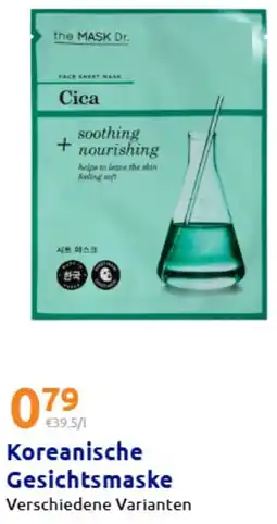 Action Koreanische Gesichtsmaske Angebot