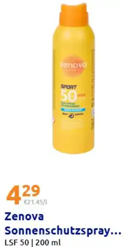 Action Zenova Sonnenschutzspray... Angebot