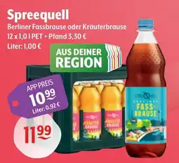 Getränke Hoffmann Spreequell Berliner Fassbrause oder Kräuterbrause Angebot