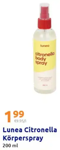 Action Lunea Citronella Körperspray Angebot