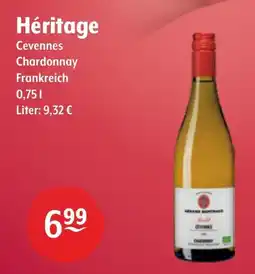 Getränke Hoffmann Héritage Cevennes Chardonnay Angebot
