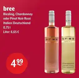 Getränke Hoffmann bree Riesling, Chardonnay oder Pinot Noir Rosé Angebot