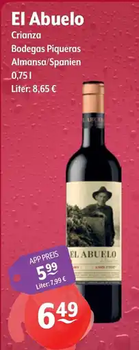 Getränke Hoffmann El Abuelo Crianza Bodegas Piqueras Angebot